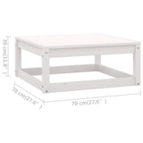 NNEVL 11 Piece Garden Lounge Set Solid Pinewood
