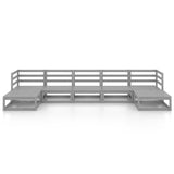 NNEVL 7 Piece Garden Lounge Set Solid Pinewood