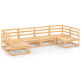 NNEVL 6 Piece Garden Lounge Set Solid Pinewood