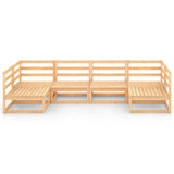 NNEVL 6 Piece Garden Lounge Set Solid Pinewood