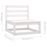 NNEVL 8 Piece Garden Lounge Set Solid Pinewood