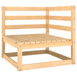 NNEVL 11 Piece Garden Lounge Set Solid Pinewood