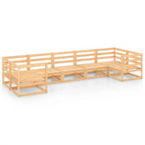 NNEVL 7 Piece Garden Lounge Set Solid Pinewood