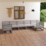 NNEVL 7 Piece Garden Lounge Set Solid Pinewood