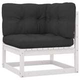 NNEVL 3-Seater Garden Sofa with Cushions Solid Pinewood