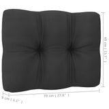 NNEVL 3-Seater Garden Sofa with Cushions Solid Pinewood