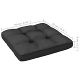 NNEVL 3-Seater Garden Sofa with Cushions Solid Pinewood