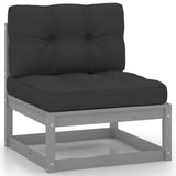 NNEVL 4-Seater Garden Sofa with Cushions Solid Pinewood