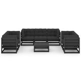 NNEVL 8 Piece Garden Lounge Set with Cushions Solid Pinewood