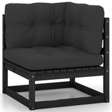 NNEVL 8 Piece Garden Lounge Set with Cushions Solid Pinewood