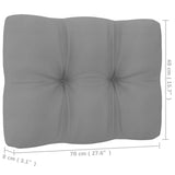 NNEVL 7 Piece Garden Lounge Set with Cushions Solid Pinewood