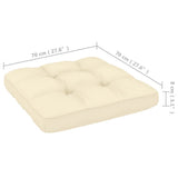 NNEVL 6 Piece Garden Lounge Set with Cushions Solid Pinewood