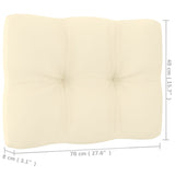 NNEVL 7 Piece Garden Lounge Set & Cushions Honey Brown Solid Pinewood