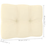 NNEVL 10 Piece Garden Lounge Set&Cushions Honey Brown Solid Pinewood