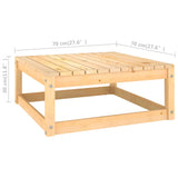 NNEVL 10 Piece Garden Lounge Set with Cushions Solid Pinewood