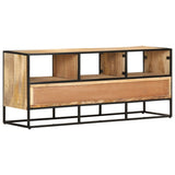 NNEVL TV Cabinet 110x30x45 cm Rough Mango Wood