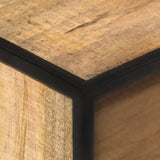 NNEVL TV Cabinet 110x30x45 cm Rough Mango Wood
