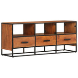 NNEVL TV Cabinet 110x30x45 cm Solid Acacia Wood