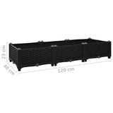 NNEVL Raised Bed 120x40x23 cm Polypropylene