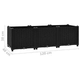 NNEVL Raised Bed 120x40x38 cm Polypropylene