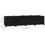 NNEVL Raised Bed 160x40x38 cm Polypropylene