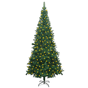 NNEVL Artificial Christmas Tree with LEDs L 240 cm Green