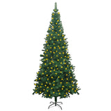 NNEVL Artificial Christmas Tree with LEDs L 240 cm Green