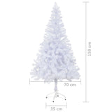 NNEVL Artificial Christmas Tree with LEDs&Stand 150 cm 380 Branches