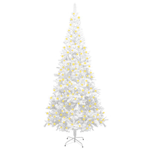 NNEVL Artificial Christmas Tree with LEDs L 240 cm White