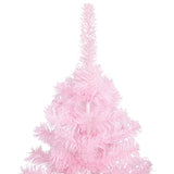 NNEVL Artificial Christmas Tree with LEDs&Stand Pink 120 cm PVC