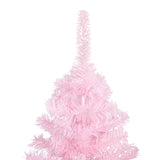 NNEVL Artificial Christmas Tree with LEDs&Stand Pink 180 cm PVC