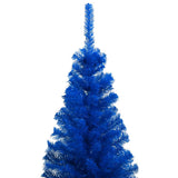 NNEVL Artificial Christmas Tree with LEDs&Stand Blue 120 cm PVC