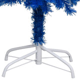 NNEVL Artificial Christmas Tree with LEDs&Stand Blue 120 cm PVC