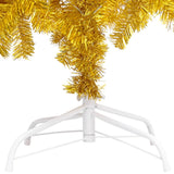 NNEVL Artificial Christmas Tree with LEDs&Stand Gold 120 cm PET