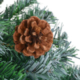 NNEVL Frosted Christmas Tree with LEDs&Pinecones 150 cm