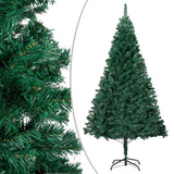 NNEVL Artificial Christmas Tree with LEDs&Thick Branches Green 120 cm