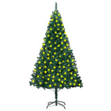 NNEVL Artificial Christmas Tree with LEDs&Thick Branches Green 210 cm