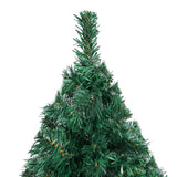 NNEVL Artificial Christmas Tree with LEDs&Thick Branches Green 210 cm