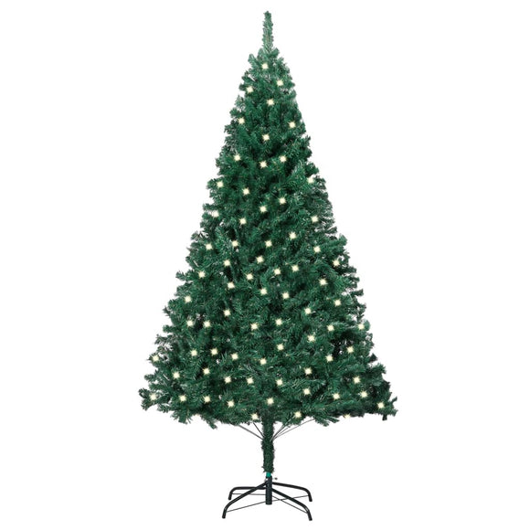 NNEVL Artificial Christmas Tree with LEDs&Thick Branches Green 240 cm