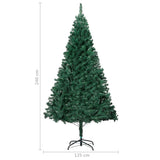 NNEVL Artificial Christmas Tree with LEDs&Thick Branches Green 240 cm