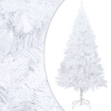 NNEVL Artificial Christmas Tree with LEDs&Thick Branches White 120 cm