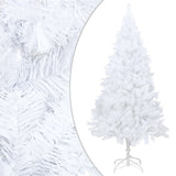 NNEVL Artificial Christmas Tree with LEDs&Thick Branches White 180 cm