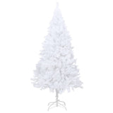 NNEVL Artificial Christmas Tree with LEDs&Thick Branches White 180 cm