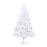 NNEVL Artificial Christmas Tree with LEDs&Thick Branches White 210 cm