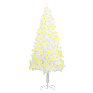 NNEVL Artificial Christmas Tree with LEDs White 210 cm