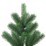 NNEVL Nordmann Fir Artificial Christmas Tree with LEDs Green 240 cm