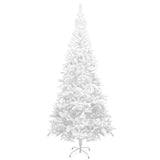 NNEVL Artificial Christmas Tree with LEDs&Ball Set L 240 cm White