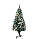 NNEVL Artificial Christmas Tree with LEDs&Ball Set&Pinecones 210 cm