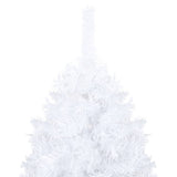 NNEVL Artificial Christmas Tree with LEDs&Ball Set White 210 cm PVC