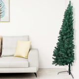 NNEVL Artificial Half Christmas Tree with LEDs&Ball Set Green 210 cm